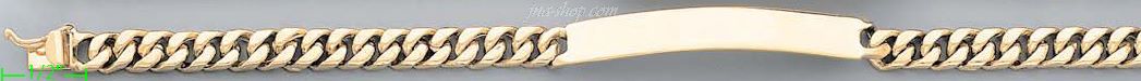 14K Gold Link ID Bracelet - Click Image to Close