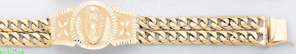 14K Gold Link ID Bracelet - Click Image to Close