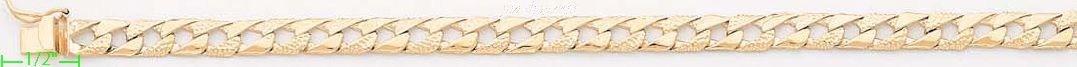 14K Gold Light Link ID Bracelet - Click Image to Close