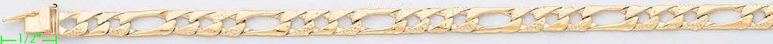 14K Gold Light Link ID Bracelet - Click Image to Close