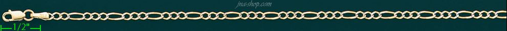 14K Gold Assorted Anklet - Click Image to Close