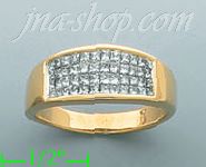 14K Gold 1ct Diamond Wedding Set Ring - Click Image to Close