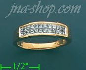 14K Gold 0.6ct Diamond Wedding Set Ring - Click Image to Close