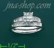 14K Gold 0.5ct Diamond Wedding Set Ring - Click Image to Close