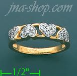 14K Gold 0.3ct Diamond Ring - Click Image to Close