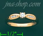 14K Gold 0.2ct Ladies' Diamond Ring - Click Image to Close