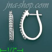 14K Gold 0.35ct Diamond Hoop Earrings - Click Image to Close