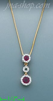 14K Gold 0.31ct Diamond Necklace - Click Image to Close