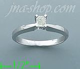 14K Gold 0.25ct Diamond Solitaire Ring - Click Image to Close