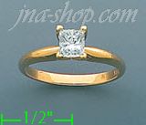 14K Gold 0.75ct Diamond Solitaire Ring - Click Image to Close