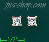 14K Gold 2ct Diamond Stud Earrings - Click Image to Close