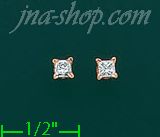 14K Gold 0.5ct Diamond Stud Earrings - Click Image to Close