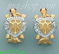 14K Gold Fancy Earrings - Click Image to Close