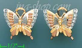 14K Gold Fancy Earrings - Click Image to Close