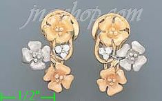 14K Gold Fancy Earrings - Click Image to Close