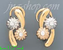 14K Gold Fancy Earrings - Click Image to Close