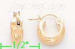 14K Gold Mini Hoop & Hinged Earrings - Click Image to Close