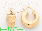 14K Gold Mini Hoop & Hinged Earrings - Click Image to Close