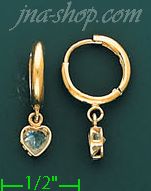 14K Gold Huggies Earrings - Click Image to Close