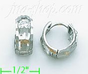 14K Gold Huggies Earrings - Click Image to Close