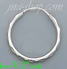 14K Gold White Hoop Earrings - Click Image to Close