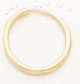 14K Gold Plain Hoop Earrings - Click Image to Close