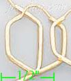 14K Gold Stamped Hoop Earrings - Click Image to Close