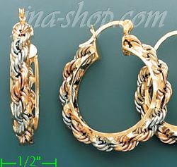 14K Gold Assorted Earrings - Click Image to Close