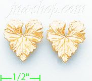 14K Gold Light Mini Earrings - Click Image to Close