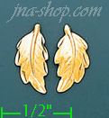 14K Gold Light Mini Earrings - Click Image to Close