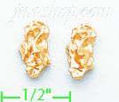 14K Gold Light Mini Earrings - Click Image to Close