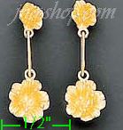 14K Gold Light Mini Earrings - Click Image to Close