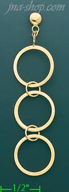 14K Gold Fancy Hoop & Dangling Earrings - Click Image to Close