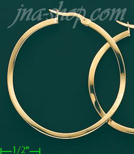 14K Gold Fancy Hoop Earrings - Click Image to Close