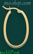 14K Gold Fancy Hoop Earrings - Click Image to Close