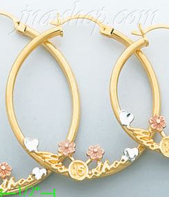 14K Gold Assorted Earrings - Click Image to Close