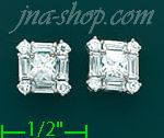 14K Gold Assorted CZ Earrings - Click Image to Close