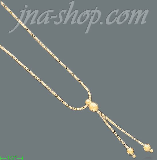 14K Gold Fancy Designs Necklace 18" - Click Image to Close