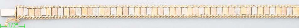 14K Gold Bola Collection Bracelet 7.25" - Click Image to Close