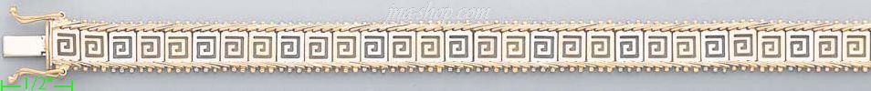 14K Gold Bola Collection Bracelet 7.5" - Click Image to Close