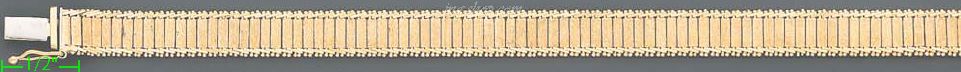 14K Gold Bola Collection Bracelet 7.25" - Click Image to Close