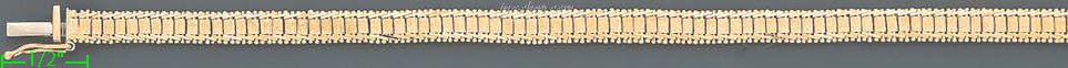 14K Gold Bola Collection Bracelet 7" - Click Image to Close