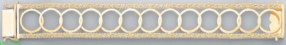 14K Gold Bola Collection Bracelet 7.5" - Click Image to Close