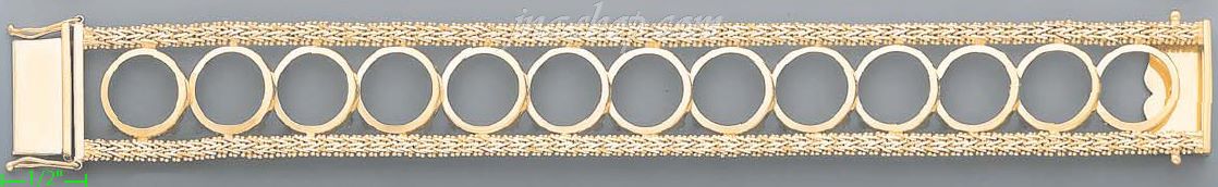 14K Gold Bola Collection Bracelet 7.5" - Click Image to Close