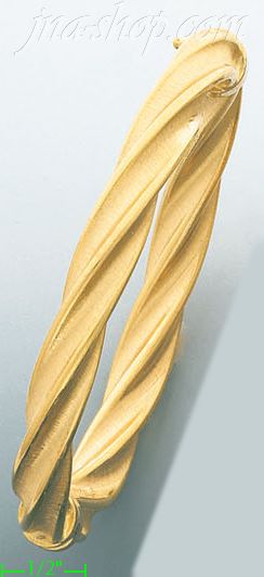 14K Gold Italian Fancy Bangle - Click Image to Close