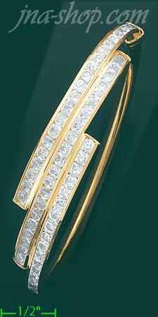 14K Gold Assorted Bangle - Click Image to Close