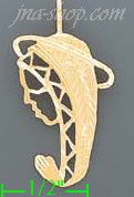 14K Gold Virgin Dia-Cut Charm Pendant - Click Image to Close