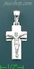 14K Gold Crucifix Fancy Cross Charm Pendant - Click Image to Close