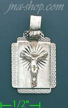 14K Gold Crucifix Stamp & Charm Pendant - Click Image to Close