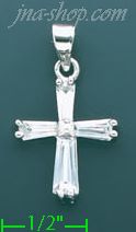 14K Gold Cross Charm Pendant - Click Image to Close